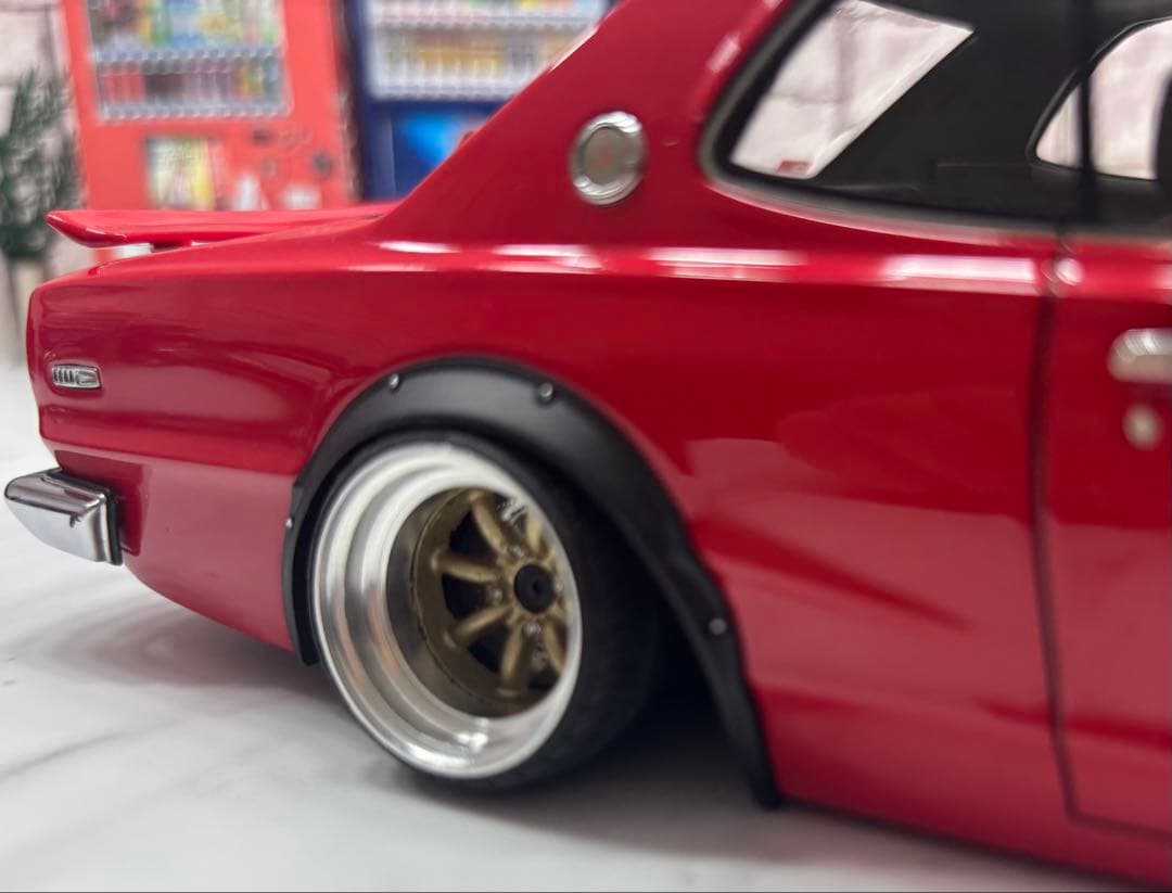 1/18イグニッションモデル ハコスカGTRワタナベ深リムカスタム　レッド