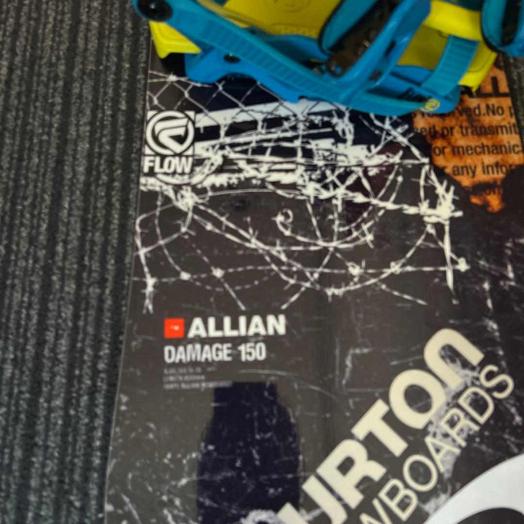 ALLIAN DAMAGE 150スノーボード FLOW ビンディング　ブーツ
