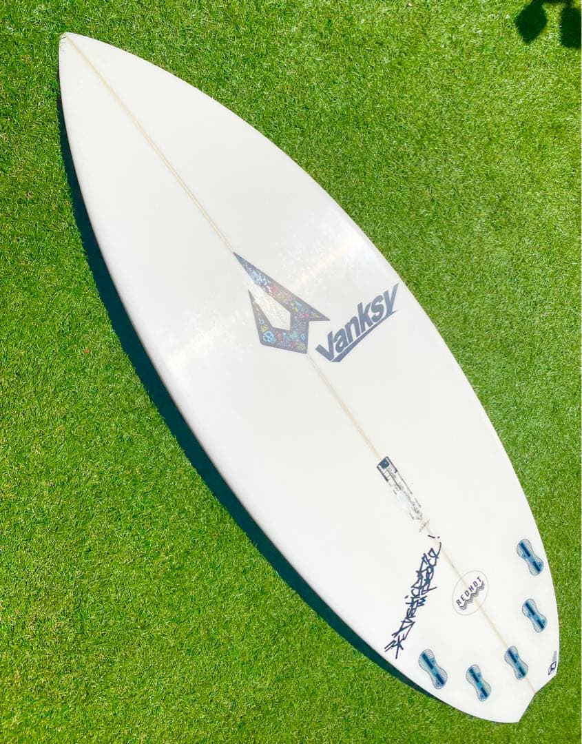 ジャスティスサーフボード　レッドホット　中古美品