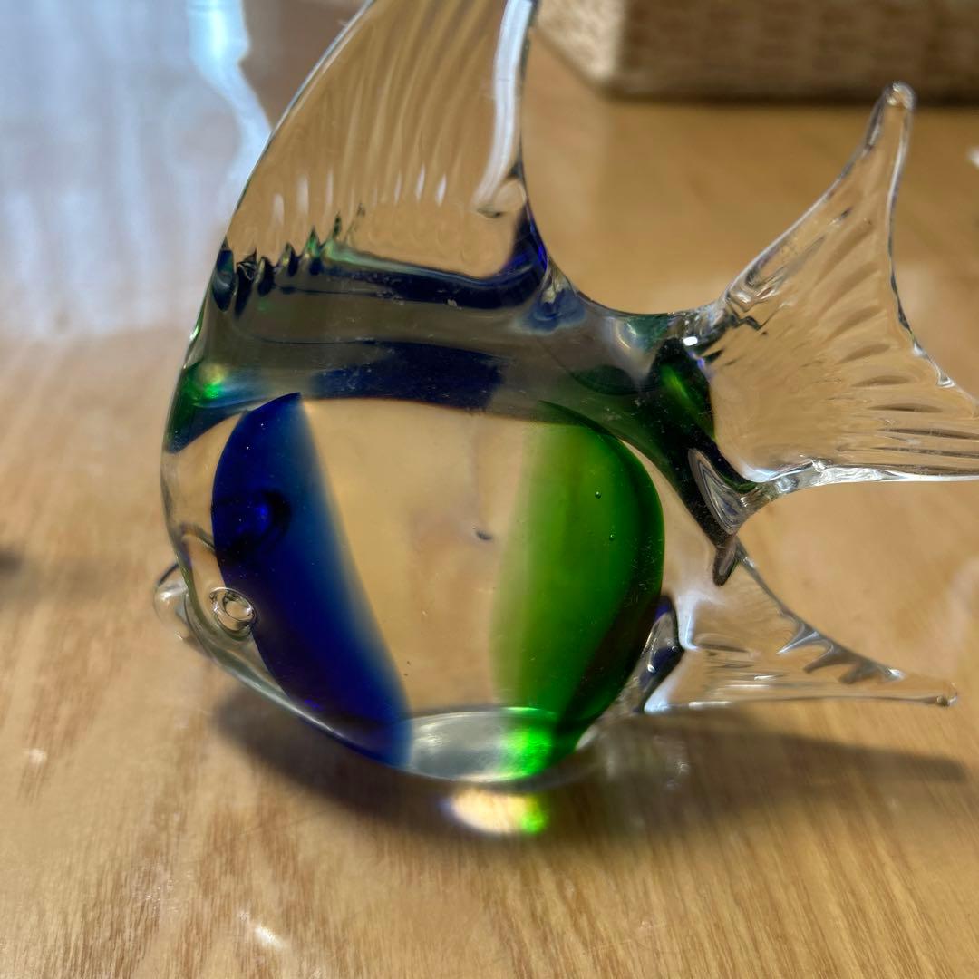 魚のガラスオブジェ