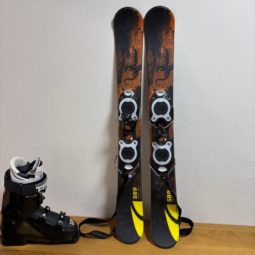 メンズ　ショートスキー　ファンスキーセット　Salomon 26-26.5cm