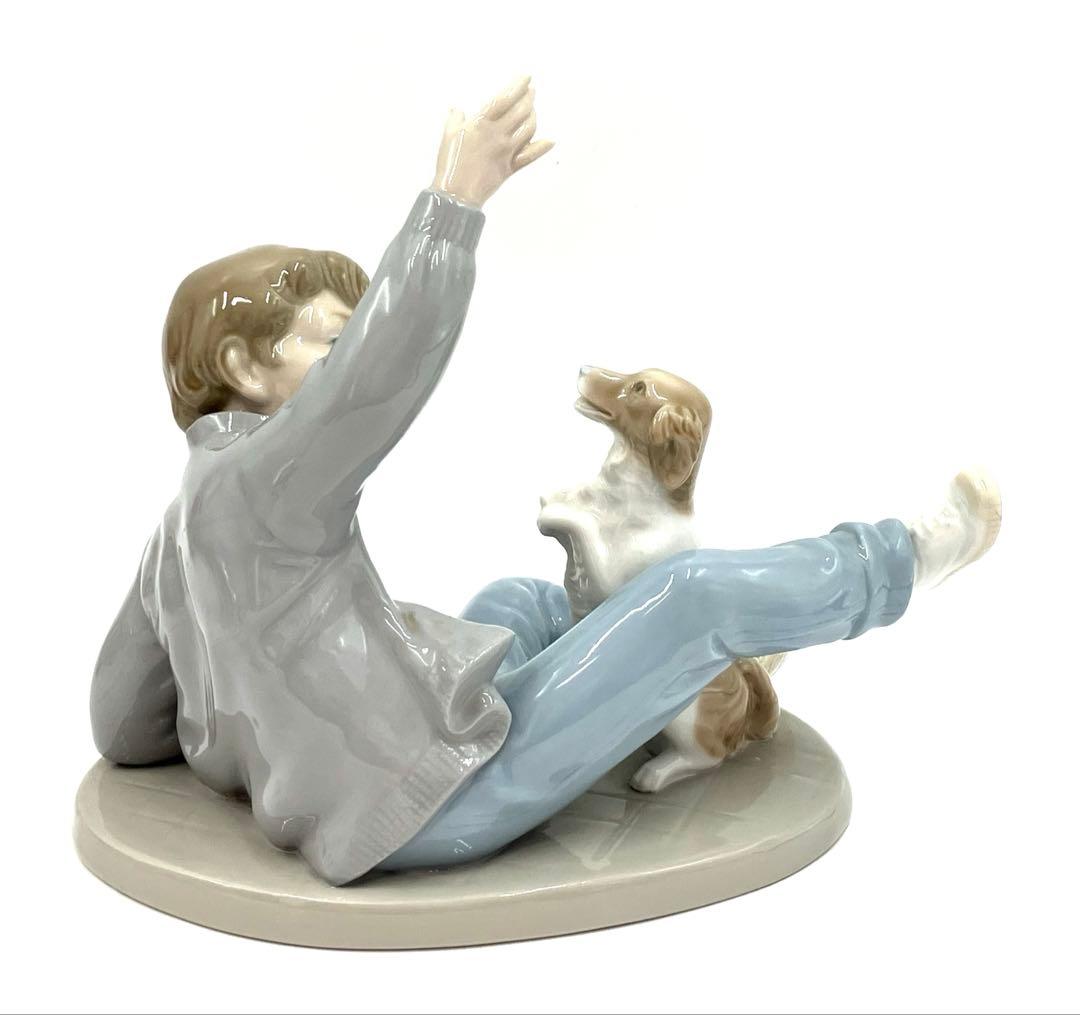 リヤドロ LLADRO ナオ NAO 犬と少年 フィギュリン