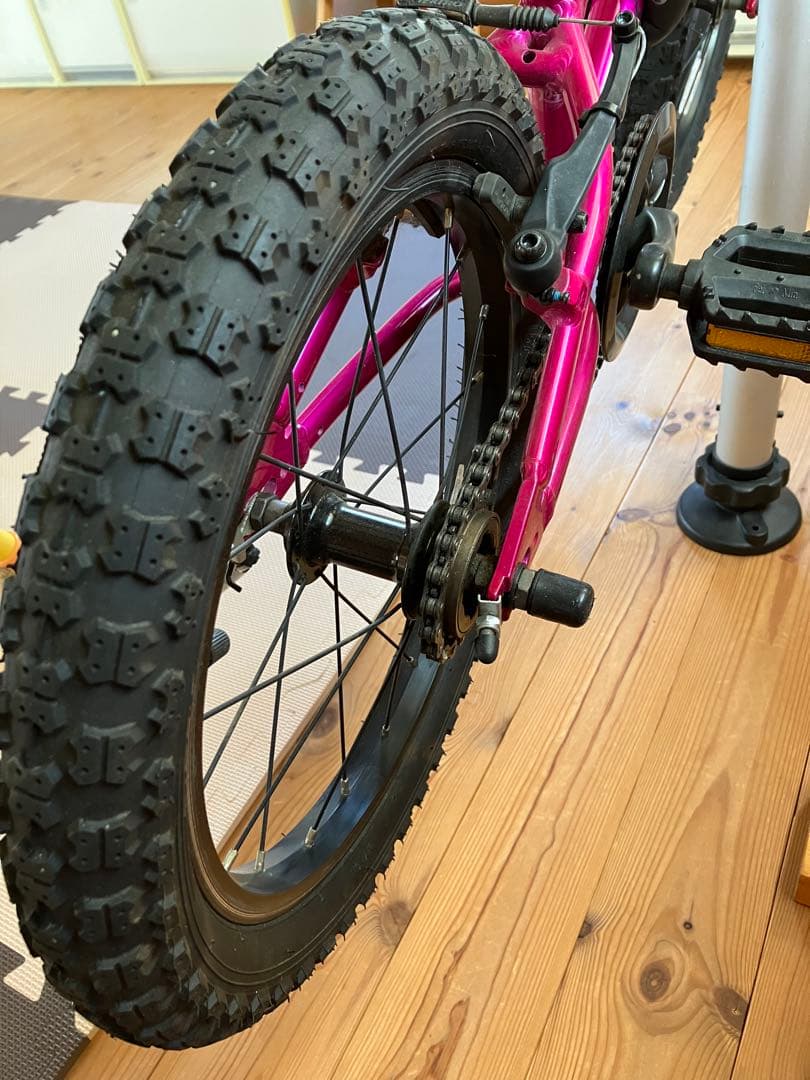 【引き取り限定】キッズバイク　ヨツバサイクル YOTSUBA 16インチ ピンク