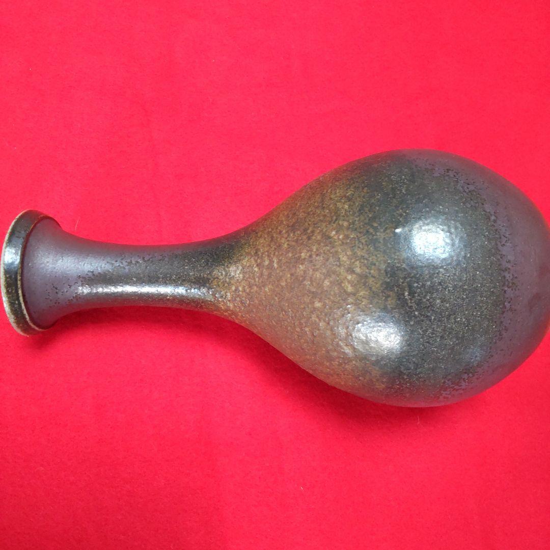 備前焼花入れ/山本宗秀-共箱