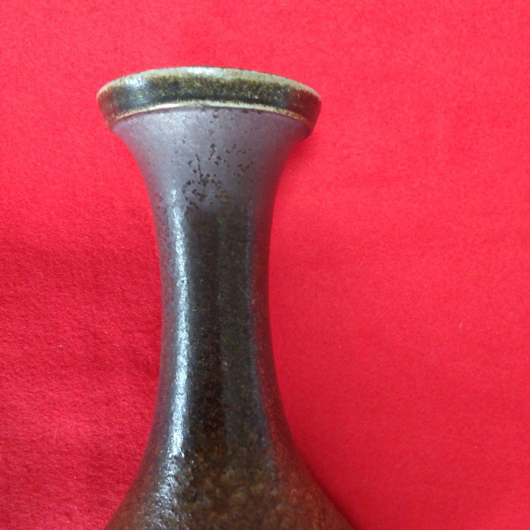 備前焼花入れ/山本宗秀-共箱