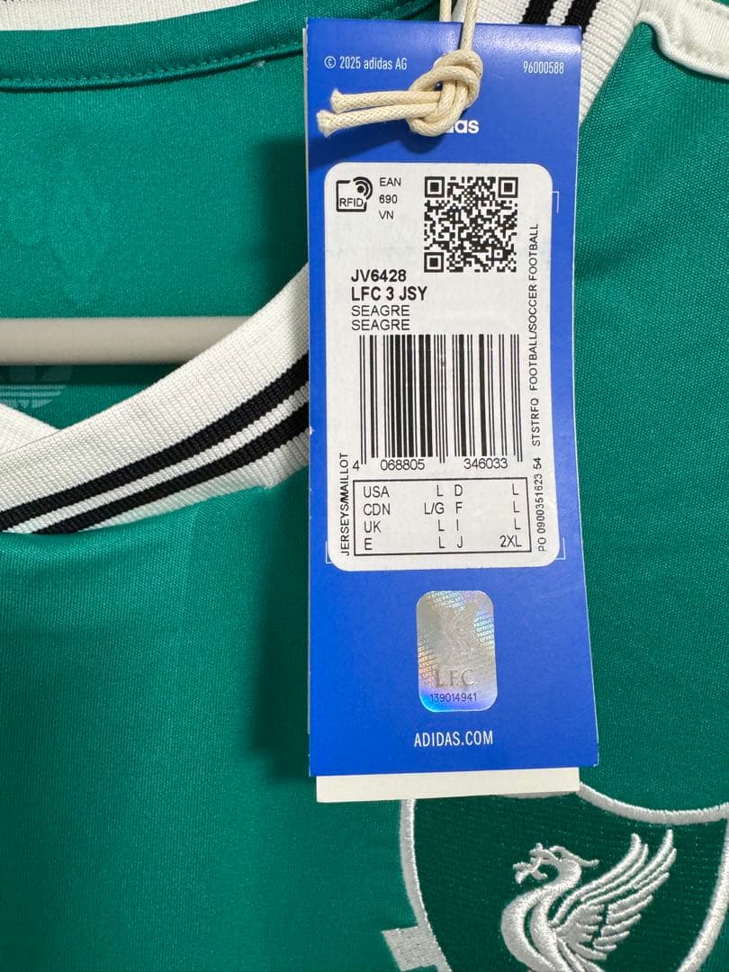 正規品 リバプール SZOBOSZLAI ソボスライ 3rd L（日本2XL）