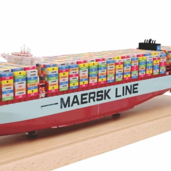 45cm 海上コンテナ船 MAERKSK LINE 完成品 模型 船舶鑑賞用