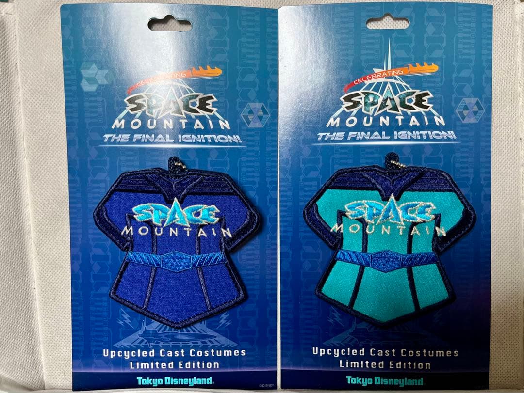 ディズニーランド　スペースマウンテン　ワッペンバッジ　キャストコスチューム　2種