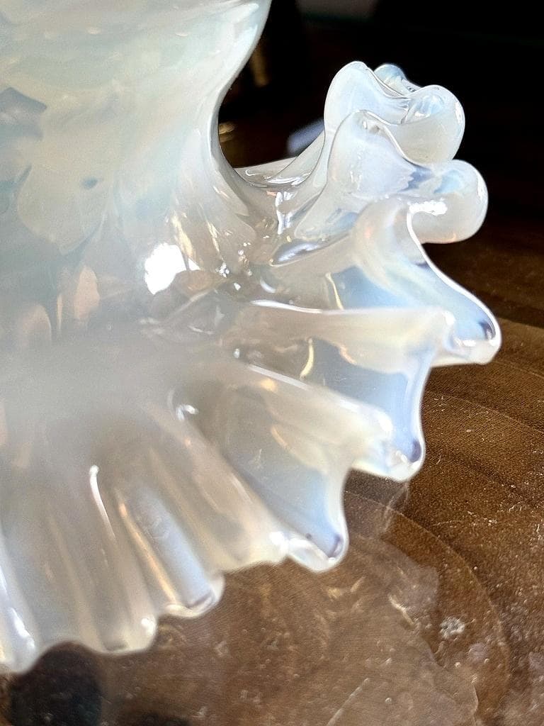 ⑧　希少　ムラーノガラス　ランプシェード　美しい繊細な光