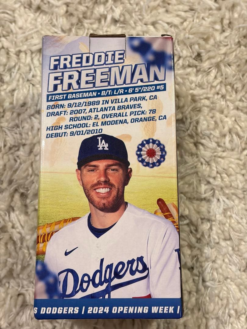 フレディ・フリーマン ボブルヘッド 2024 ドジャース　ワールドシリーズMVP