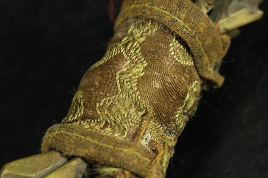 仏教美術 古銅 五鈷杵 密教 法具(K-LC971)