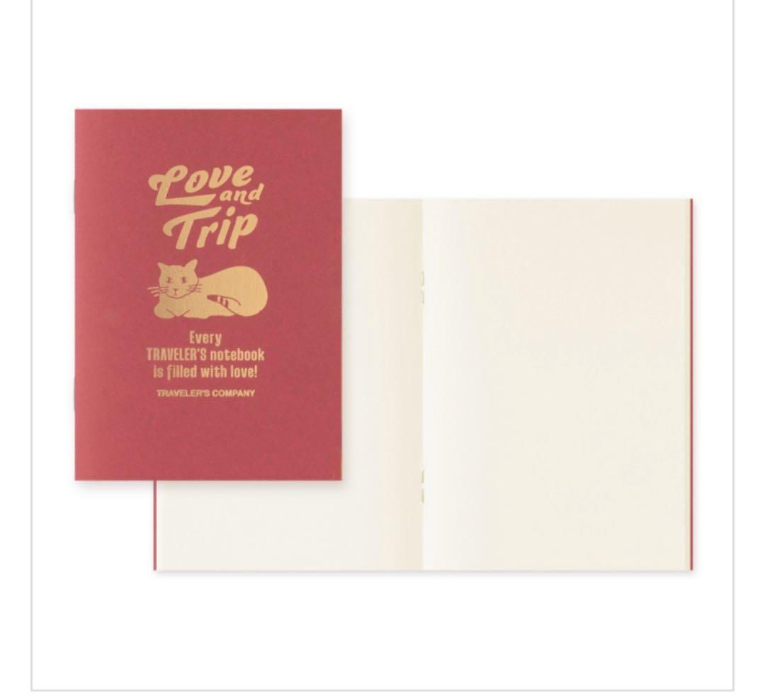 トラベラーズノート LOVE AND TRIP レッド　パスポート　ペンホルダー