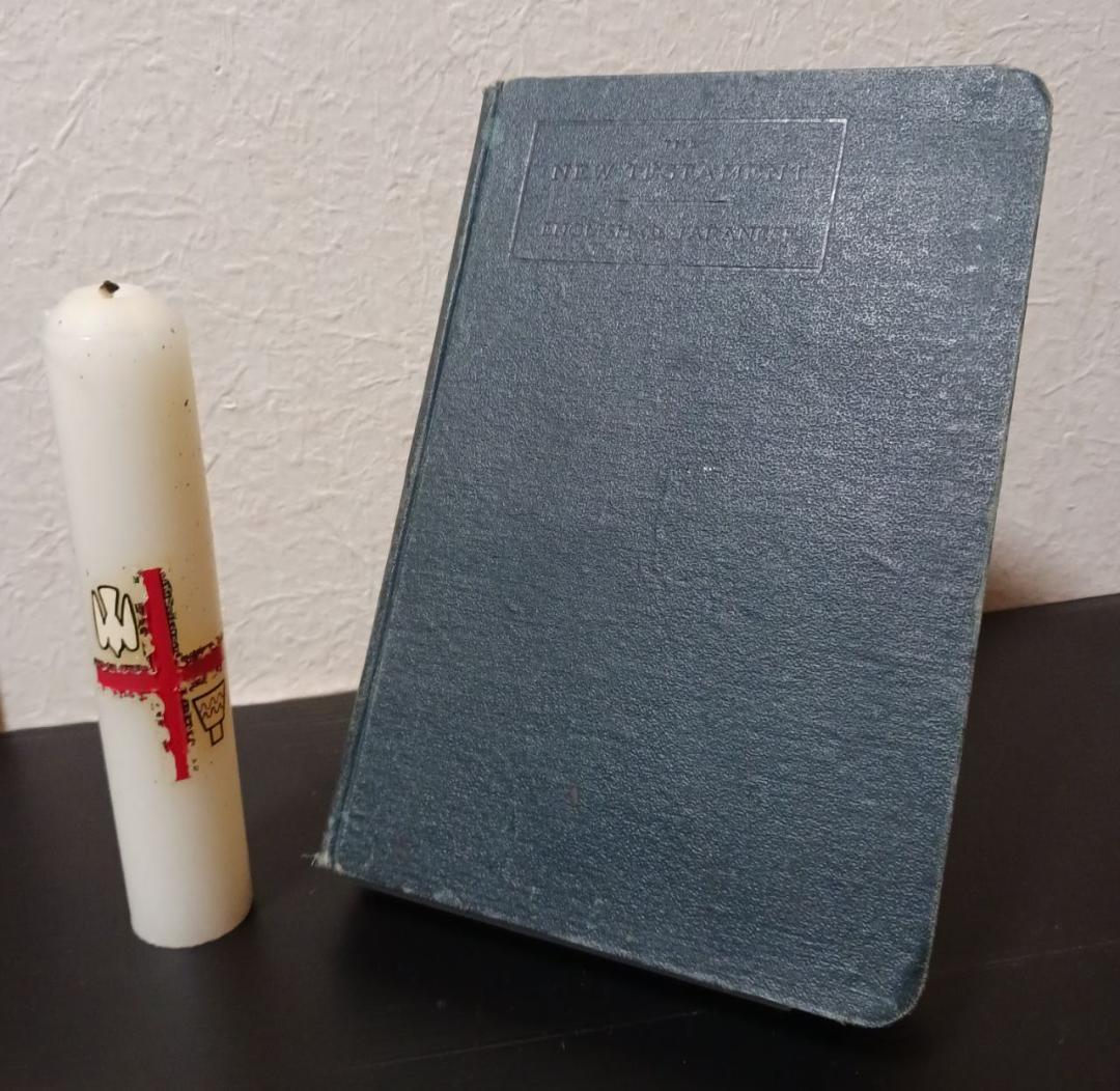 戦前1920年 英和対照 新約聖書 英国聖書協会 宣教用 書き込み多数 布装