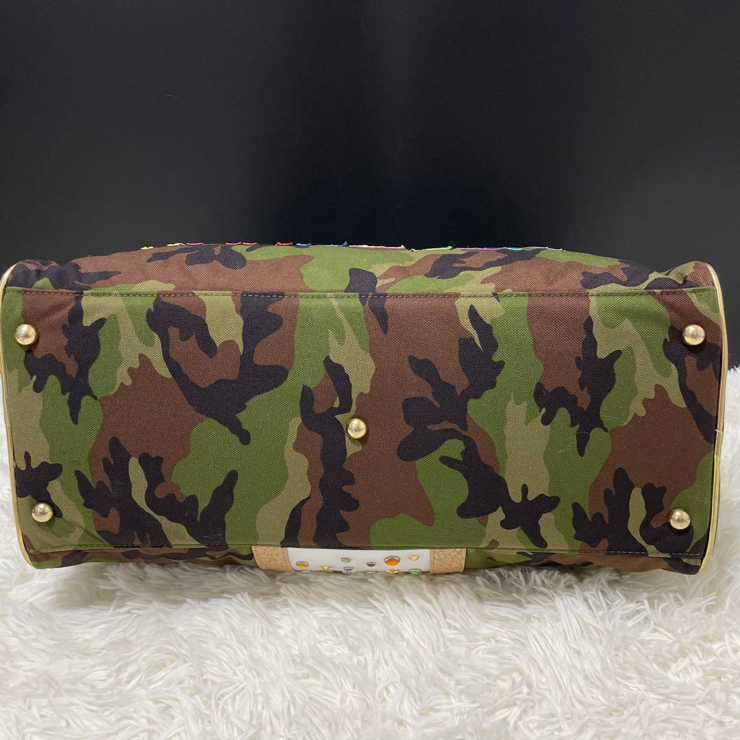 極希少⭐️2way マークアンドロナ ボストンバッグ ロゴプレート スタッズ 迷彩