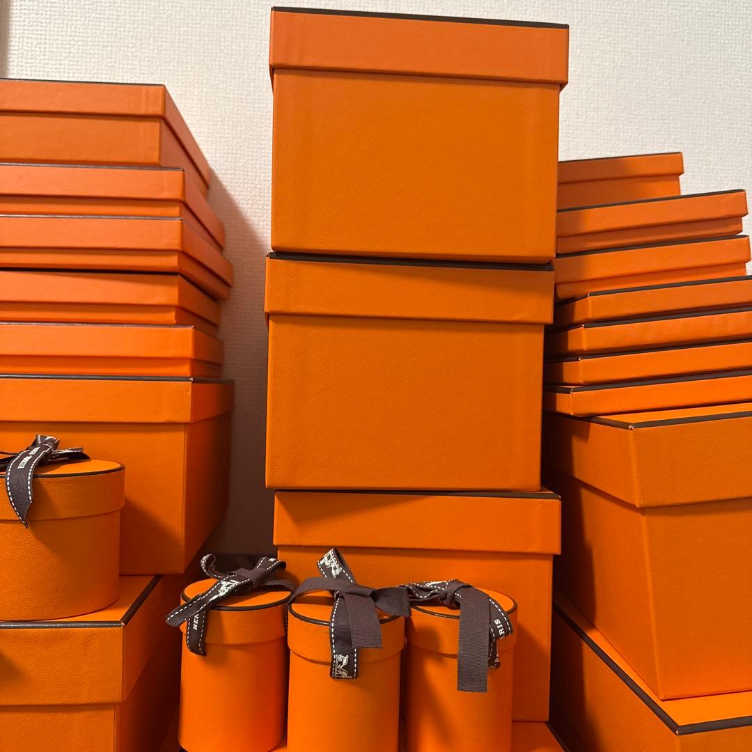 エルメス　空箱など　合計58点　オレンジボックス　スカーフ　チャーム