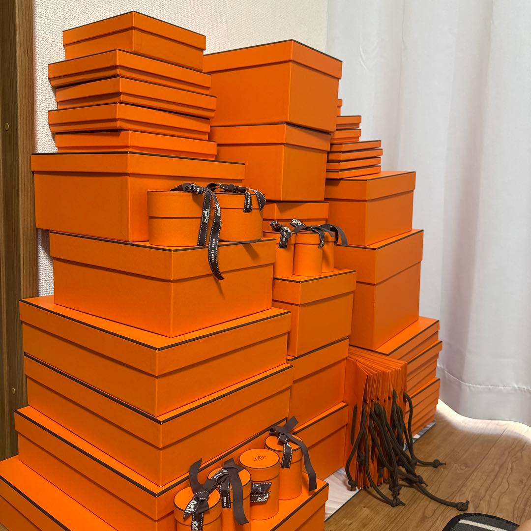 エルメス　空箱など　合計58点　オレンジボックス　スカーフ　チャーム