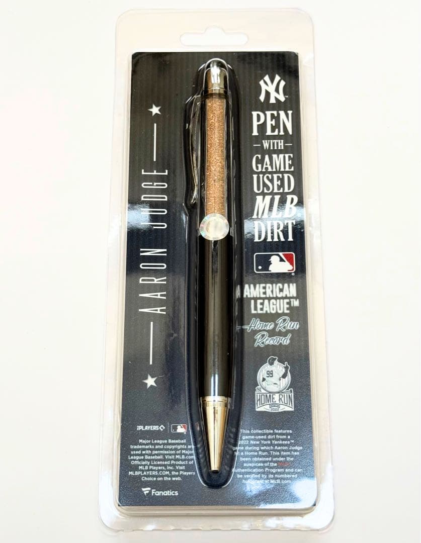 アーロン・ジャッジ 62HR記念 土入りボールペン 公式ホログラム ヤンキース