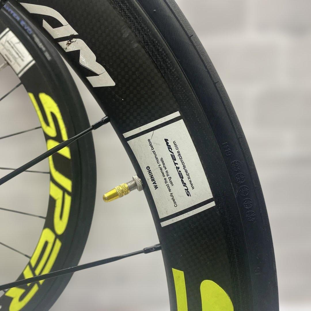 SUPER TEAM カーボンホイール クリンチャー 前後ホイール 11S