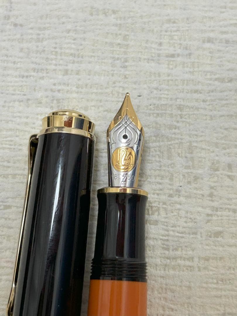 ペリカン スーベレーンM800バーントオレンジ 万年筆