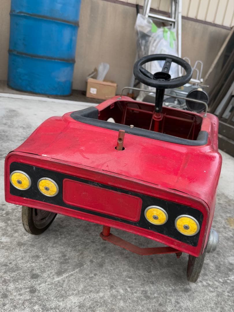 ‼️引取限定‼️ヴィンテージ ブリキ ペダルカー 昭和 モーリス レトロ 乗用玩具