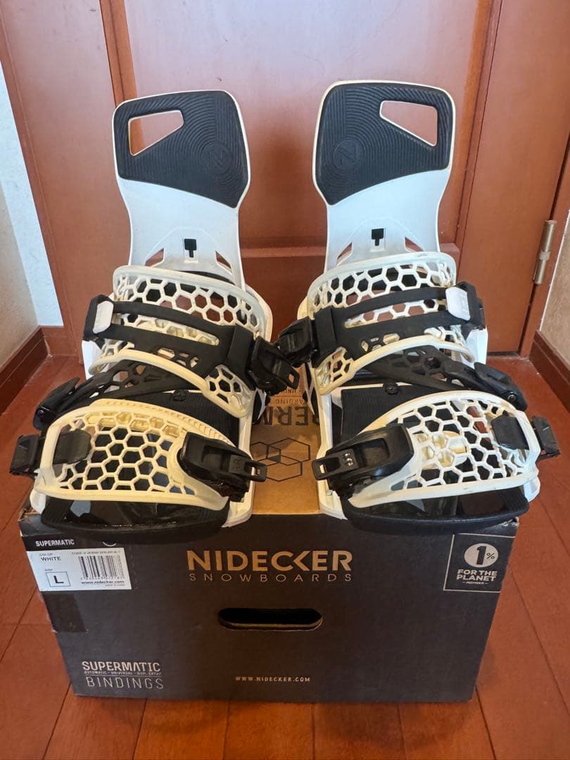 NIDECKER SUPERMATIC ビンディング Lサイズ ホワイト