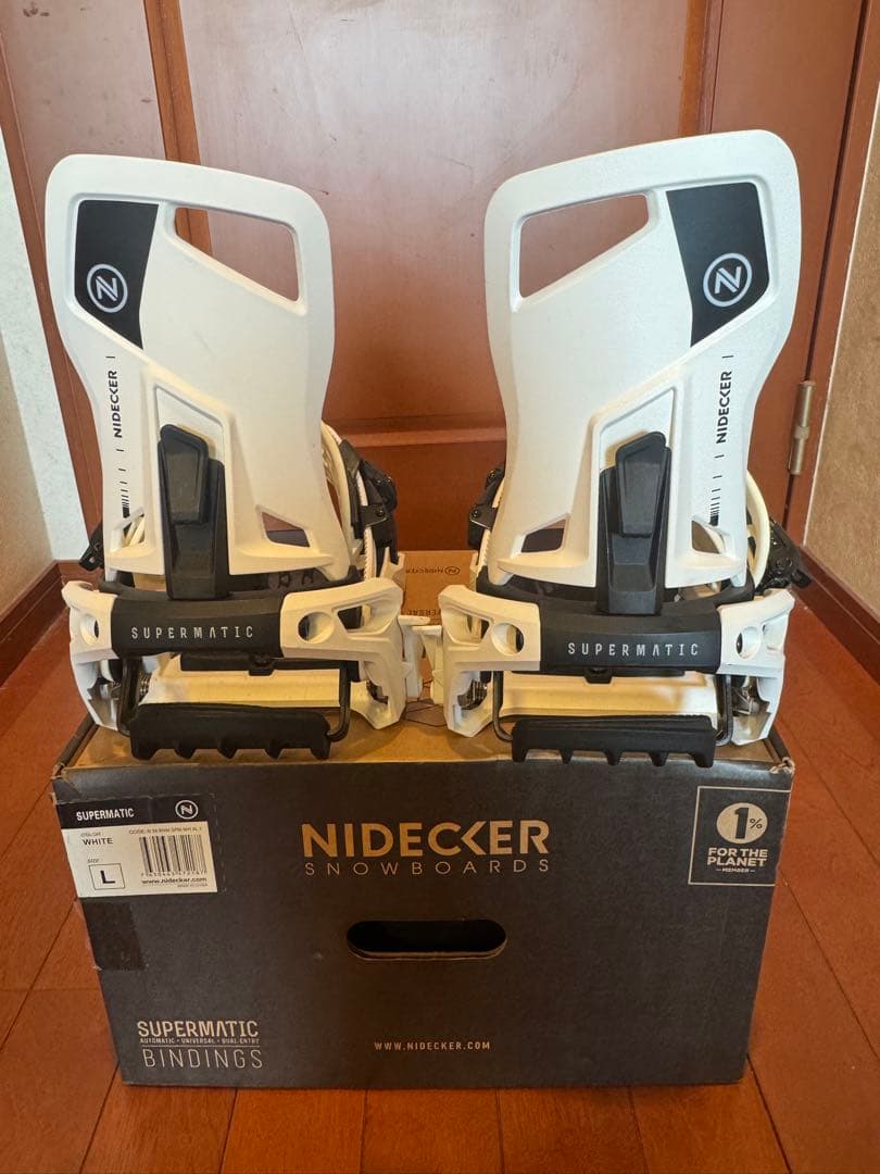 NIDECKER SUPERMATIC ビンディング Lサイズ ホワイト