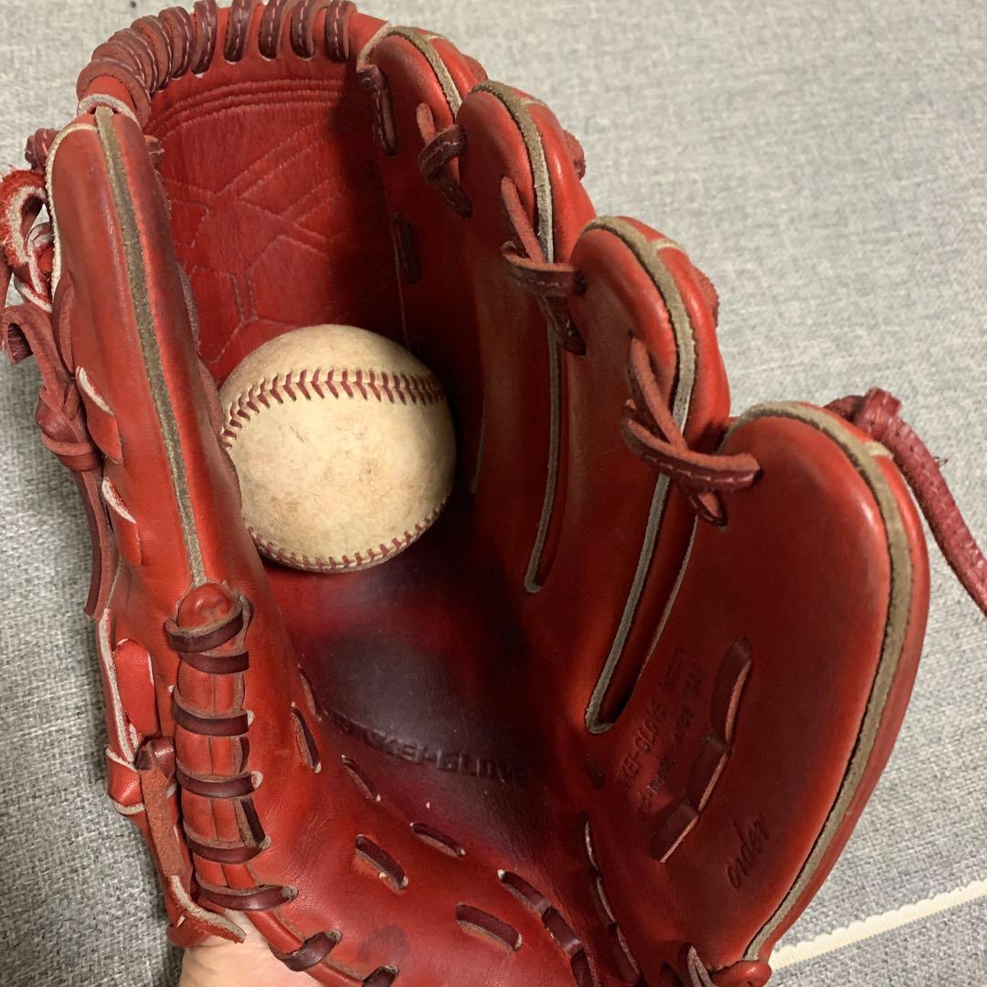 JUNKEI GLOVE 投手用 硬式グローブ アズキブラウン