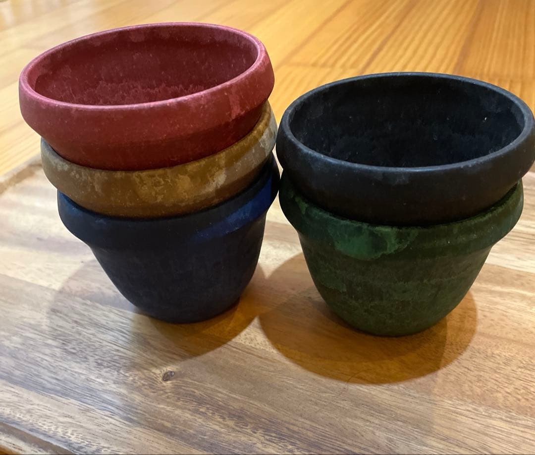 KUPILKA カップ5個セット 赤 緑 青 オレンジ 茶色