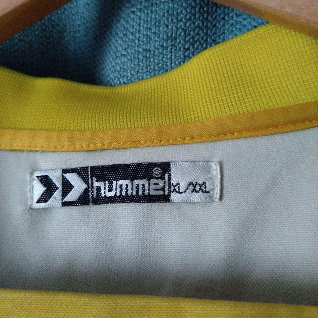 ビンテージhummelヒュンメルKNUVERS海外古着長袖サッカーシャツ XXL