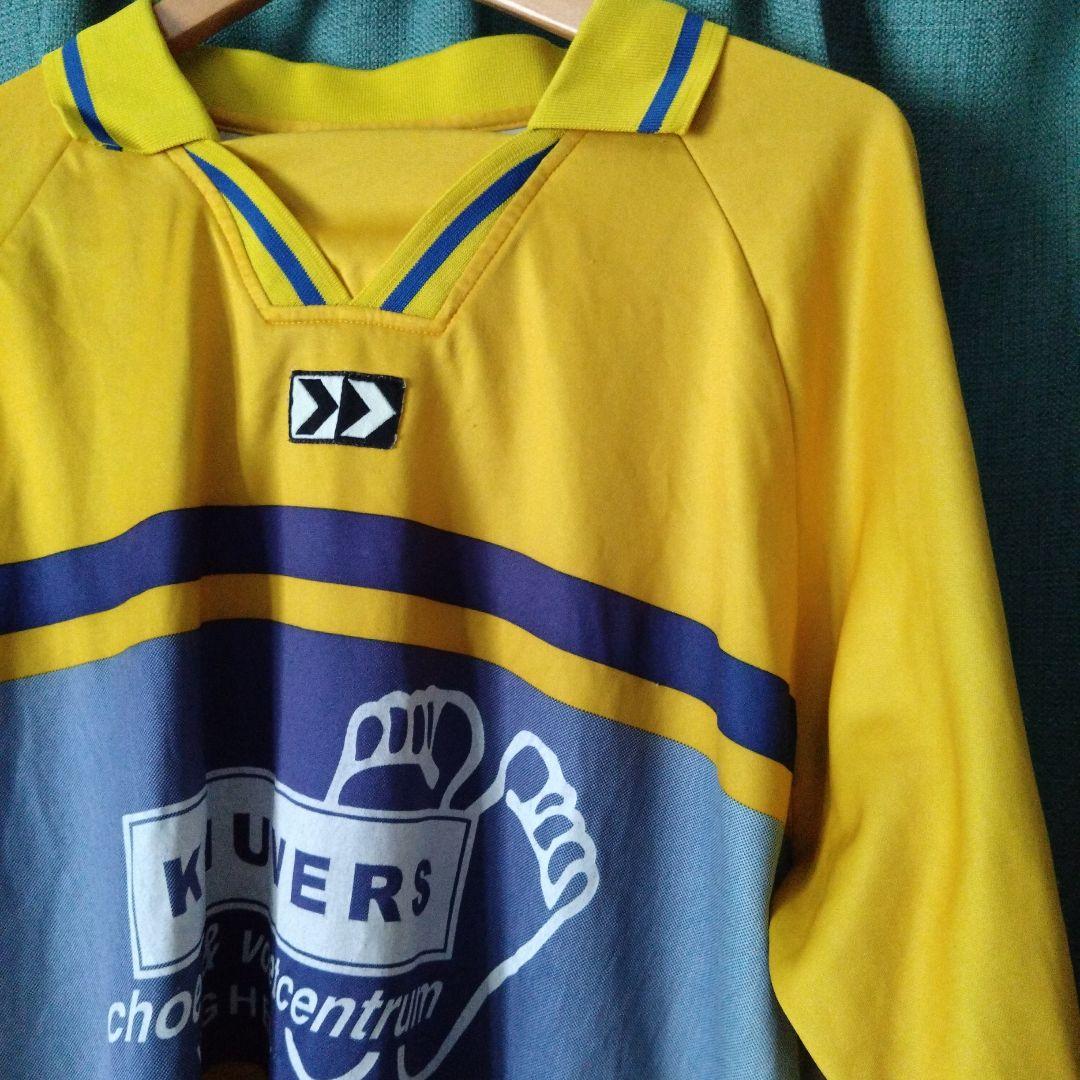 ビンテージhummelヒュンメルKNUVERS海外古着長袖サッカーシャツ XXL