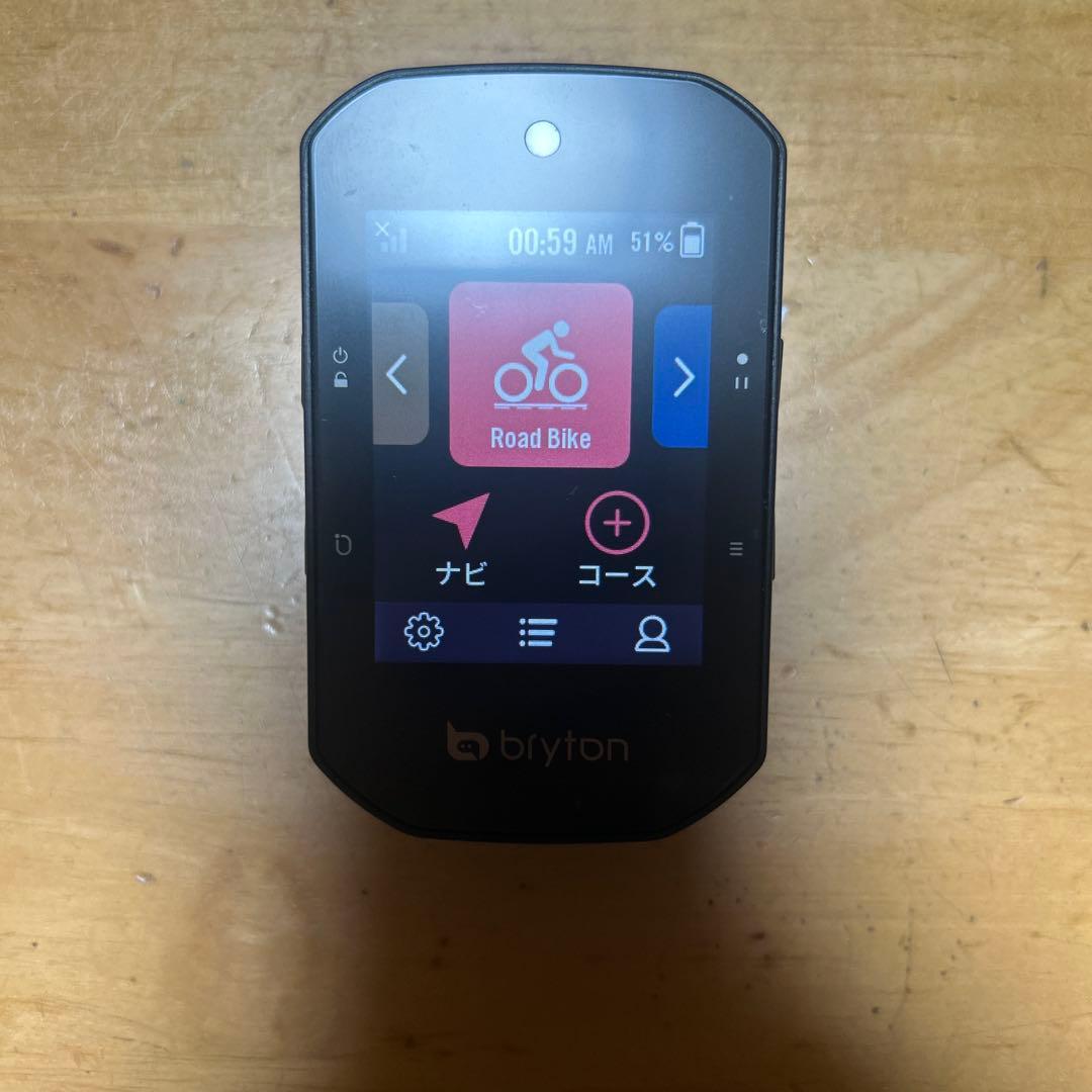 Bryton Rider S500 保護フィルム＋キャッツアイのマウント付き