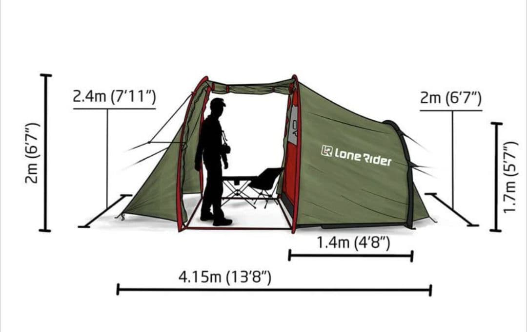 モトテント　Lone Rider MotoTent オートバイ 駐車