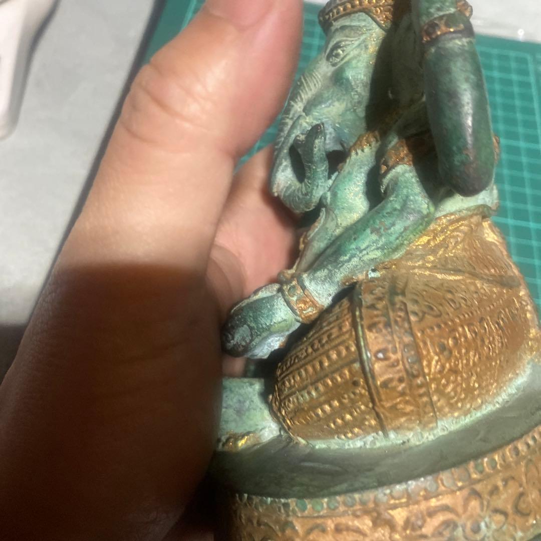 ガネーシャ像 銅像 置物 ヒンドゥー教　神仏様