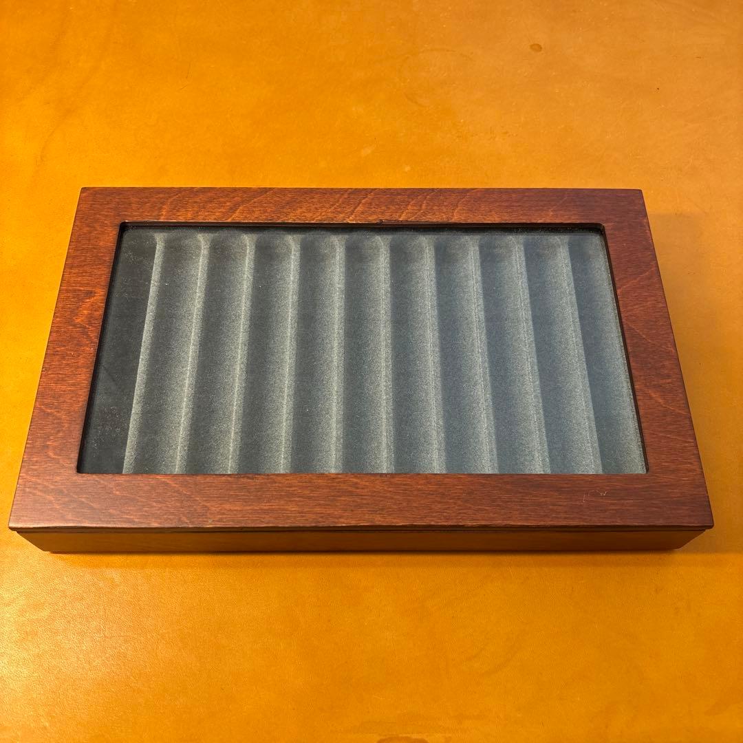 筆記具 STACK & STORE WOOD PEN TRAY CLEAR LID