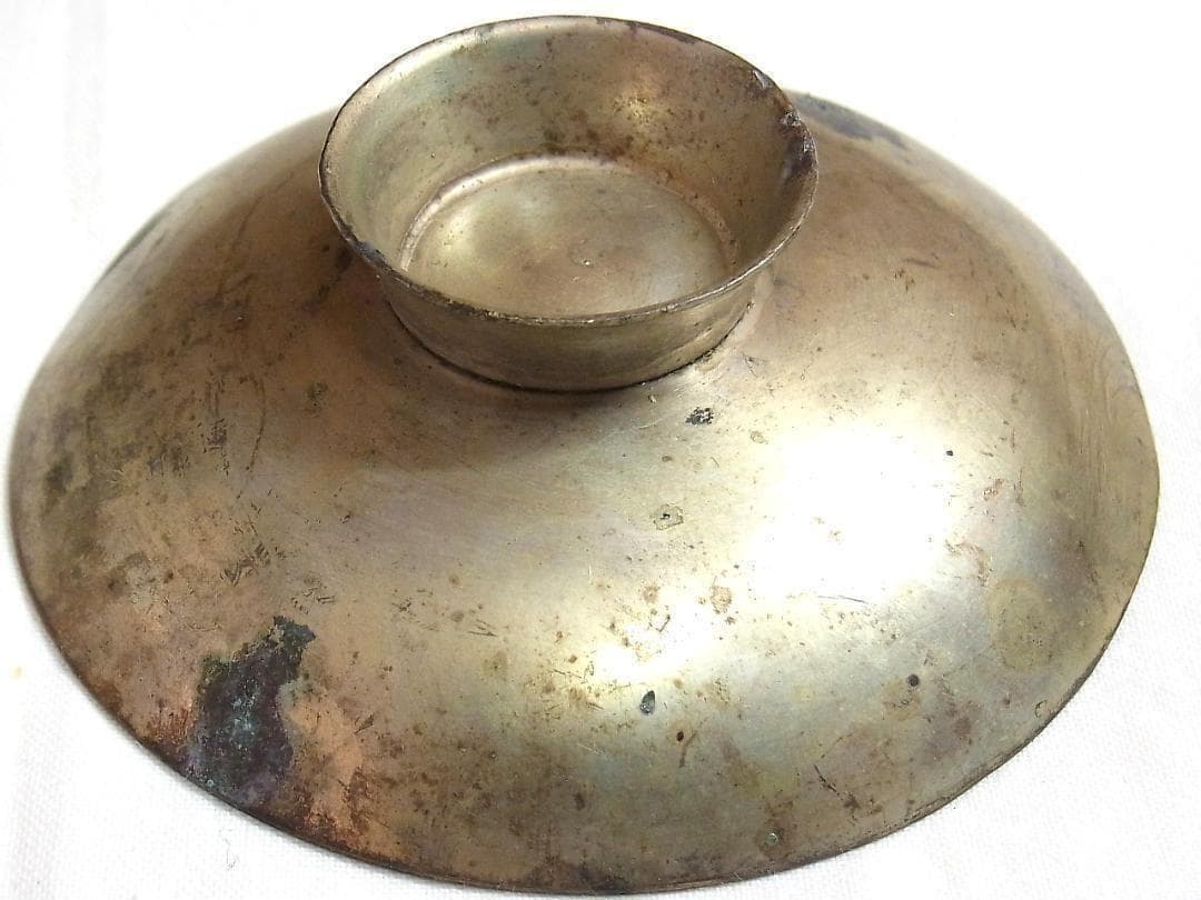 4》【希少】旧日本軍 明治期 日清戦争 勝利記念 金属製軍杯 2点セット レトロ