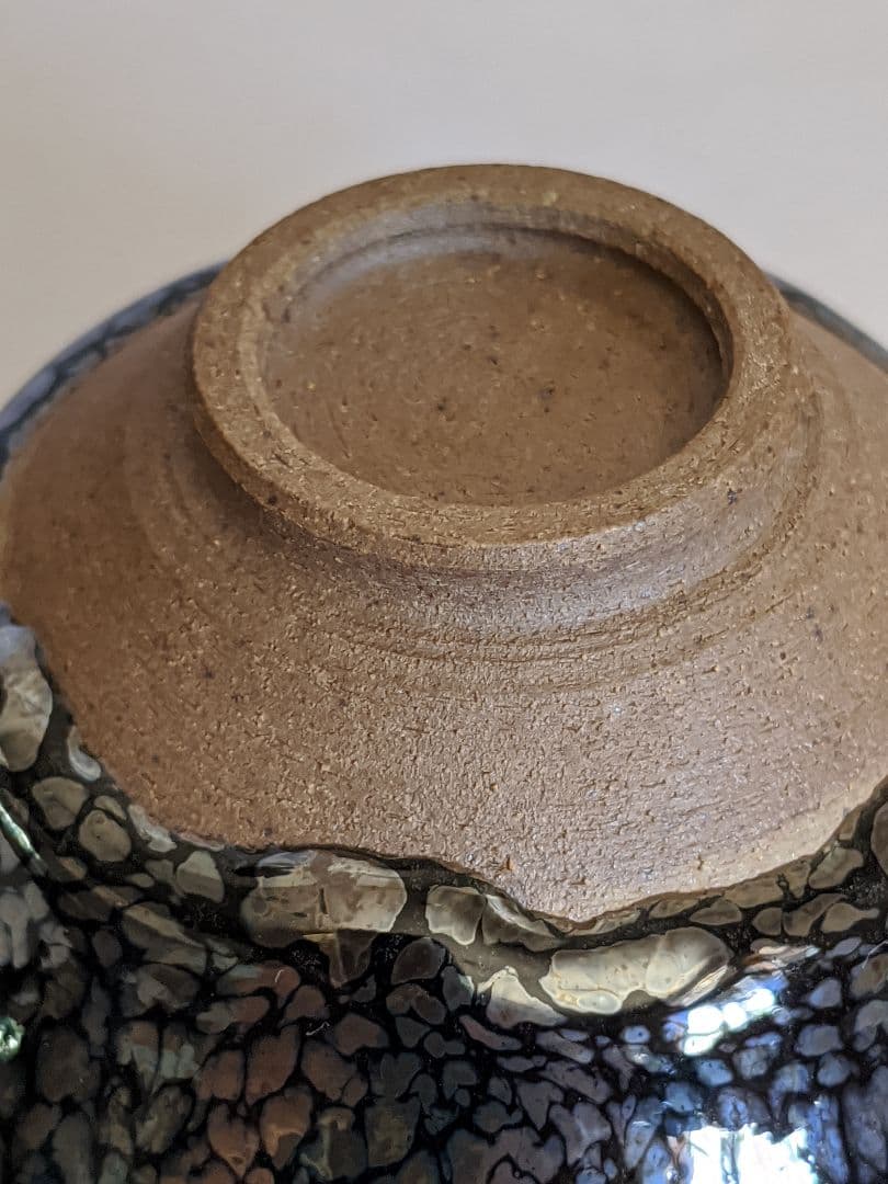 加藤孝俊作　油滴天目　徳利•酒盃セット　骨董品　共箱入