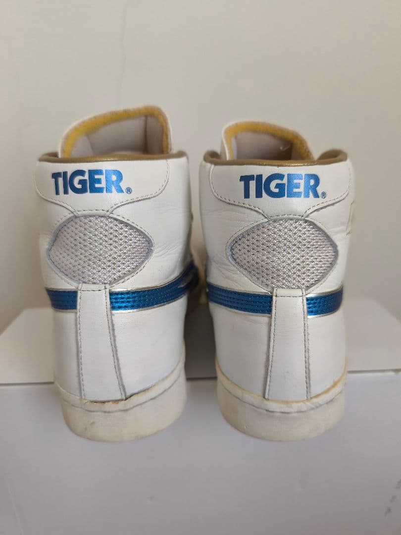 ASICS TIGER ハイカットシューズ ホワイト/ブルー【日本製】