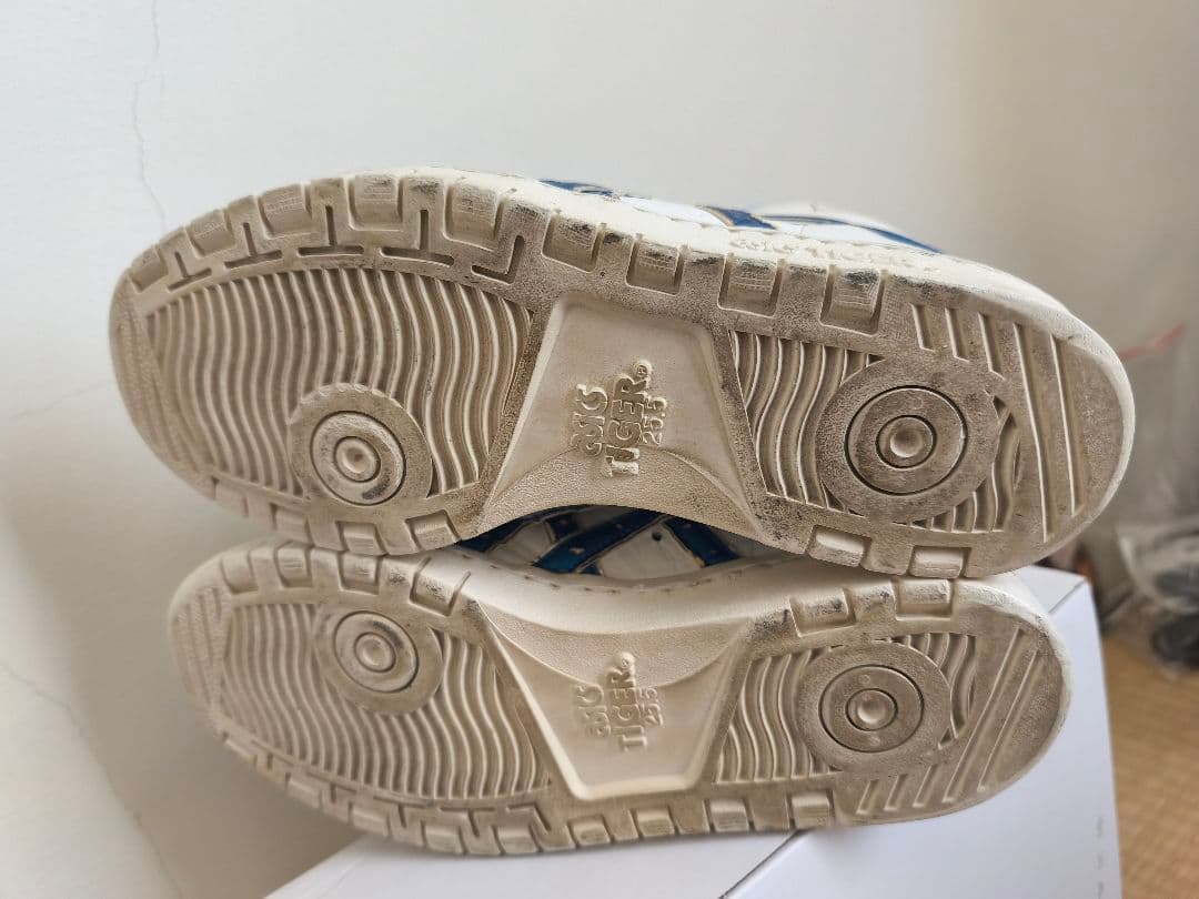 ASICS TIGER ハイカットシューズ ホワイト/ブルー【日本製】