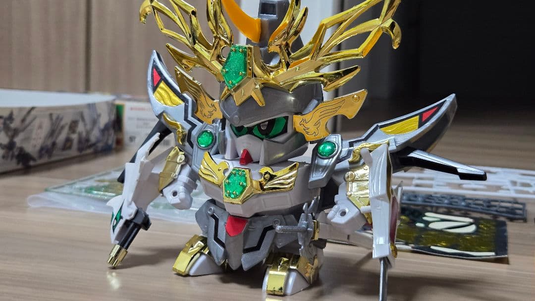 武威鳳大将軍 絶版 ガンダムBB戦士 一部組立済 武神輝羅鋼