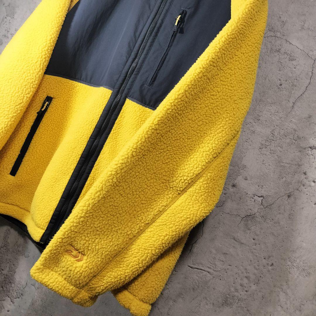 DAIWA レトロフリースジャケット DJ-3123 フェードイエロー XL