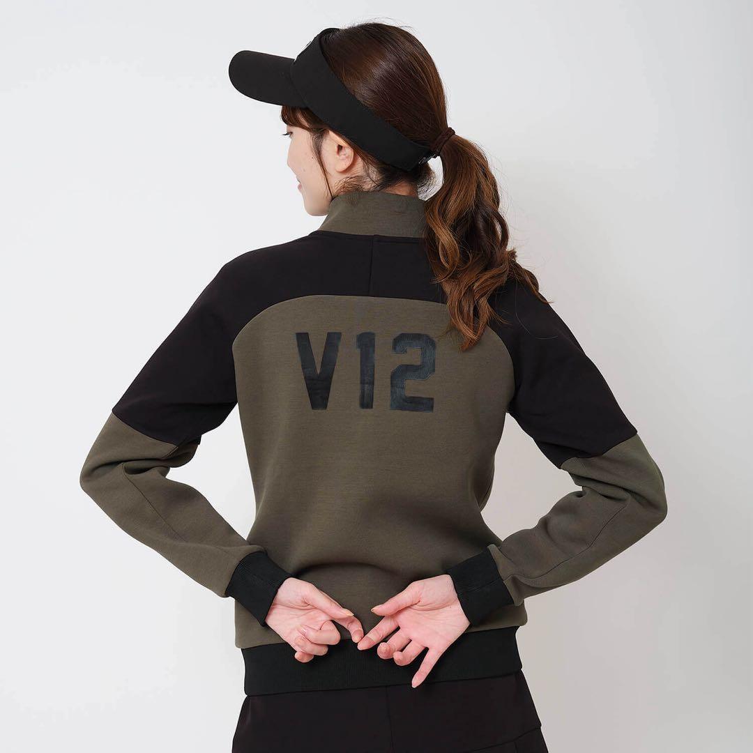 V12ヴィトゥエルブ レディースハーフジップスウェットストレッチ