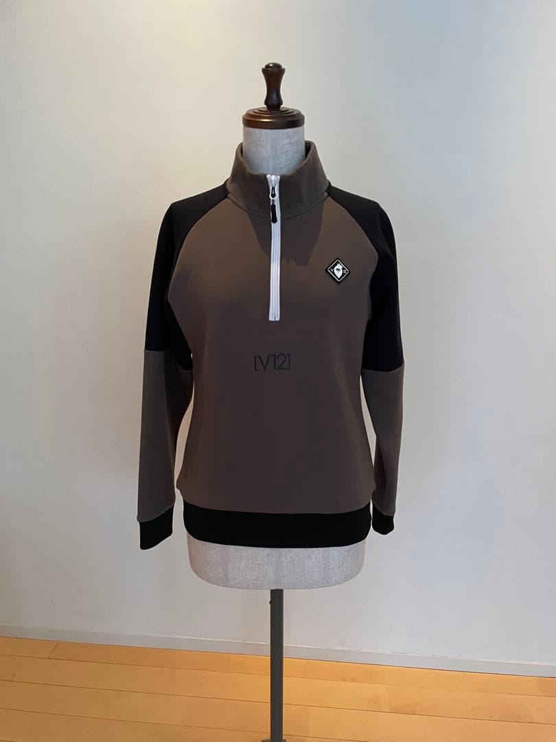 V12ヴィトゥエルブ レディースハーフジップスウェットストレッチ