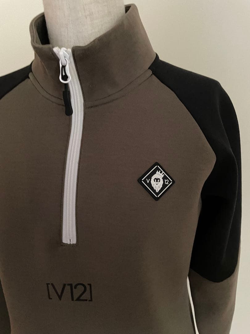 V12ヴィトゥエルブ レディースハーフジップスウェットストレッチ