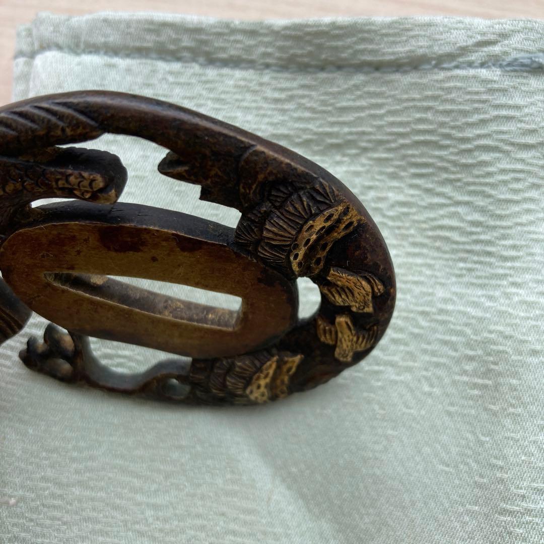 鍔　真鍮　透かし　鐔