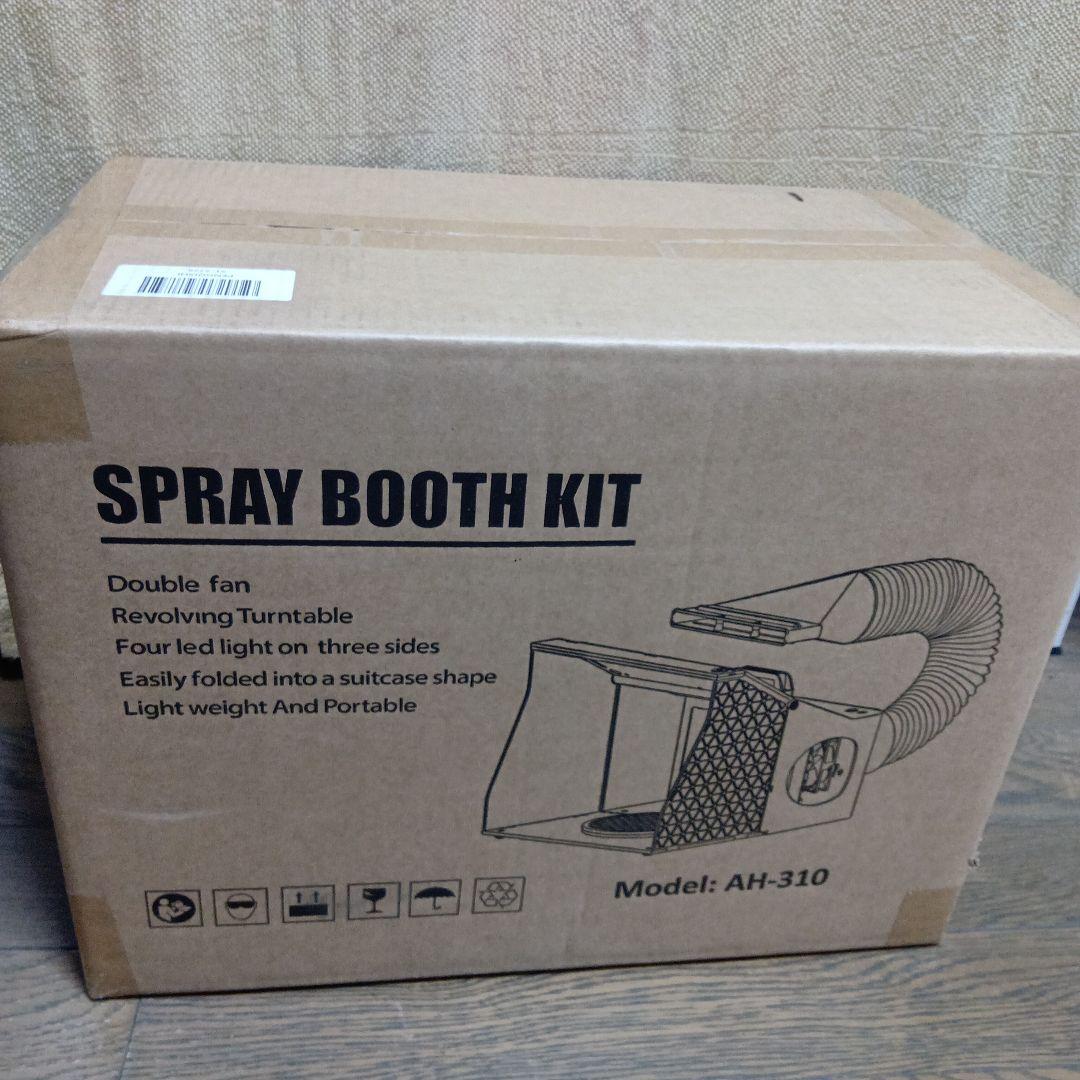 新品 AH-310 折りたたみ式 塗装ブース 強力ファン2点 LED照明付き