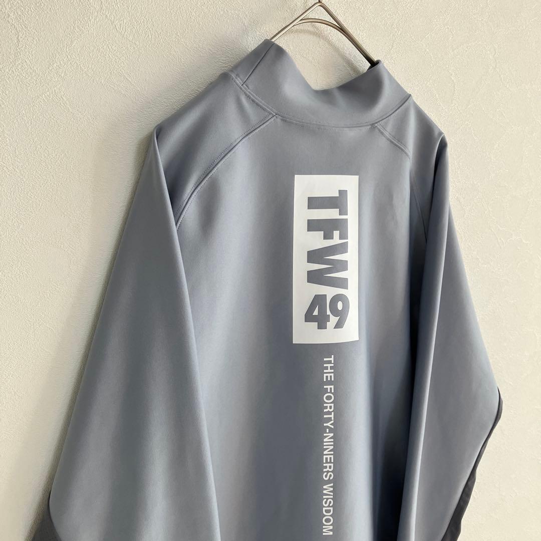 【極美品】TFW49 モックネック 長袖シャツ XL サイドメッシュ 日本製