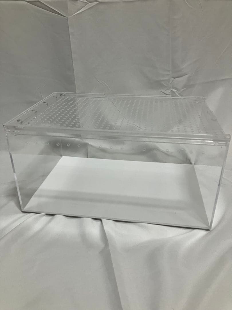 【6box】30×20×15 白底 レプタイルボックス同等　マグネット アクリル
