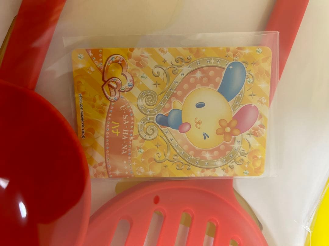 レトロ　非売品　ハローキティ　リボン柄調理ツール3点セット　未使用品　ウサハナ