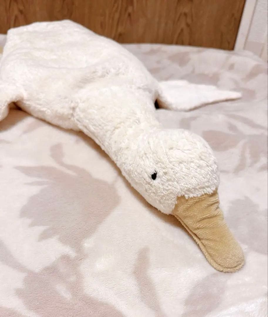 ぽん【美品】ナチュラル可愛い♪ゼンガーナチュウェルトのガチョウぬいぐるみL