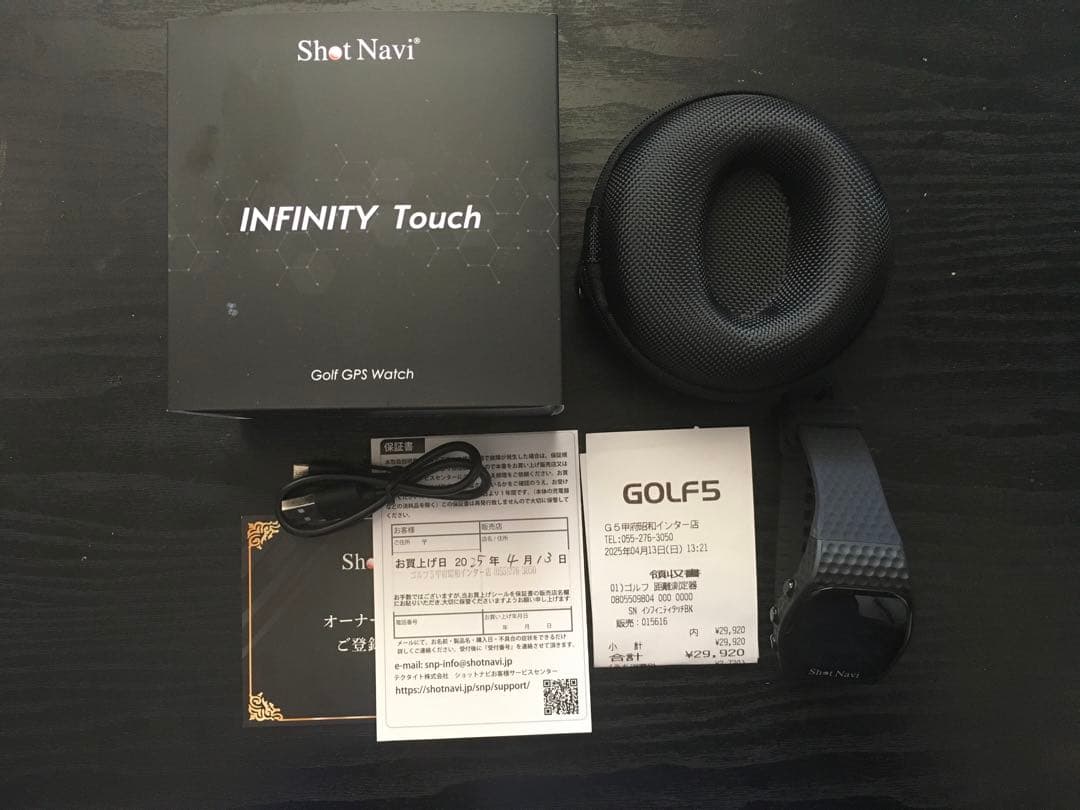 【超美品】Shot Navi INFINITY Touch ゴルフGPSウォッチ